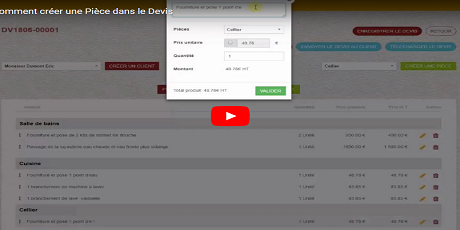 Tutoriels pour réaliser vos chiffrages de devis factures Tactidevis